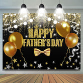 Lofaris Gold Ballons Bokeh Glitter Happy Fathers Day Backdrop